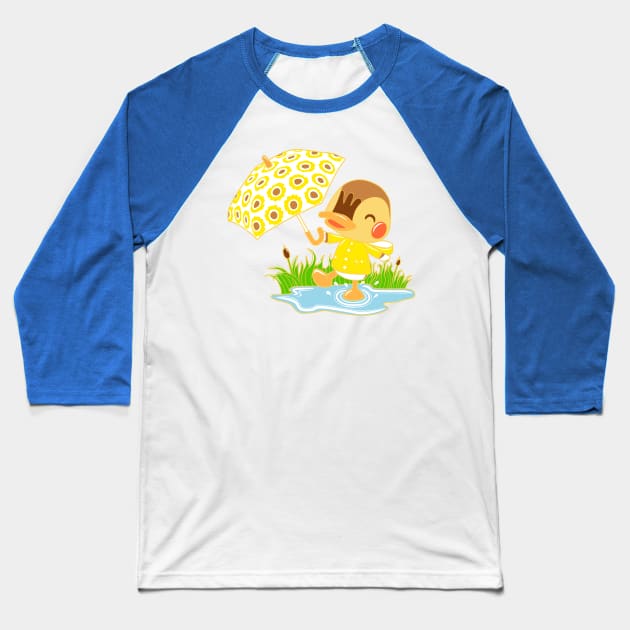 Rainy Day Molly Baseball T-Shirt by sheepypu